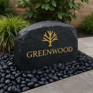 Basalt Carved Boulders and Engraved Feature Stones