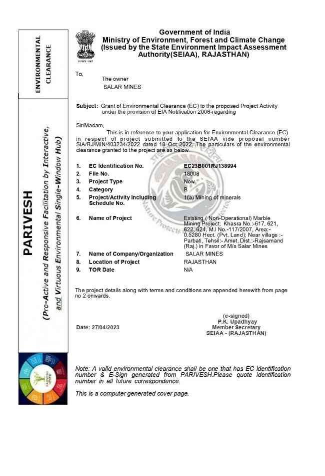 Mining Environmental Clearance