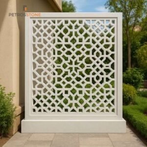Geometric Carved Stone Jalis