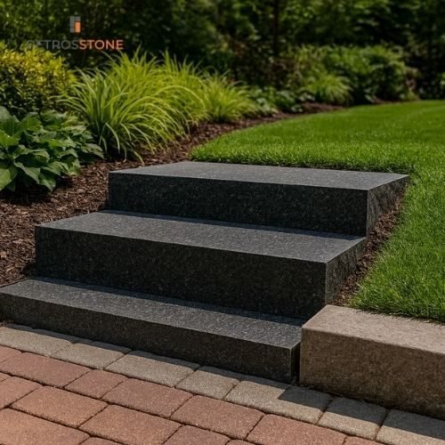 Granite Block Steps & Stone Slabs