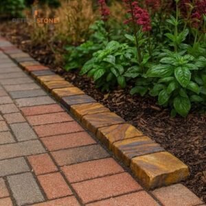 Sandstone Cobble Borders