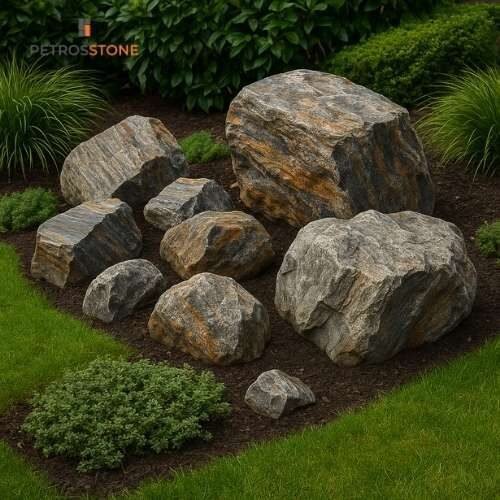 Schist Landscape Boulders
