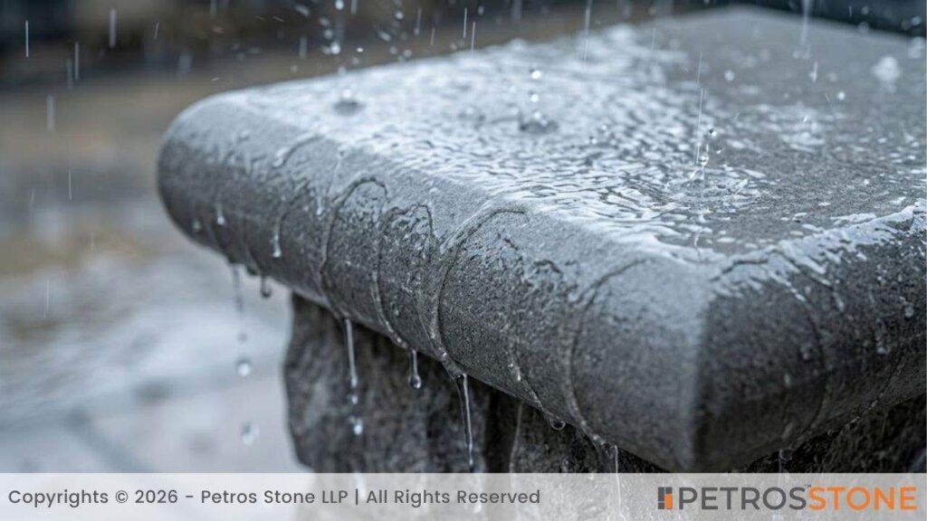 Better Water Runoff - Int Grey 4-Side Bullnosed Column Cap