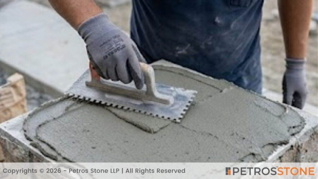 Use Adhesive or Mortar